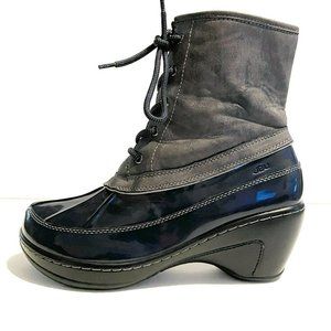 JBU by Jambu Gray Lined Caramel Duck Boots Womens Size 9.5M JB16CML06 Vegan